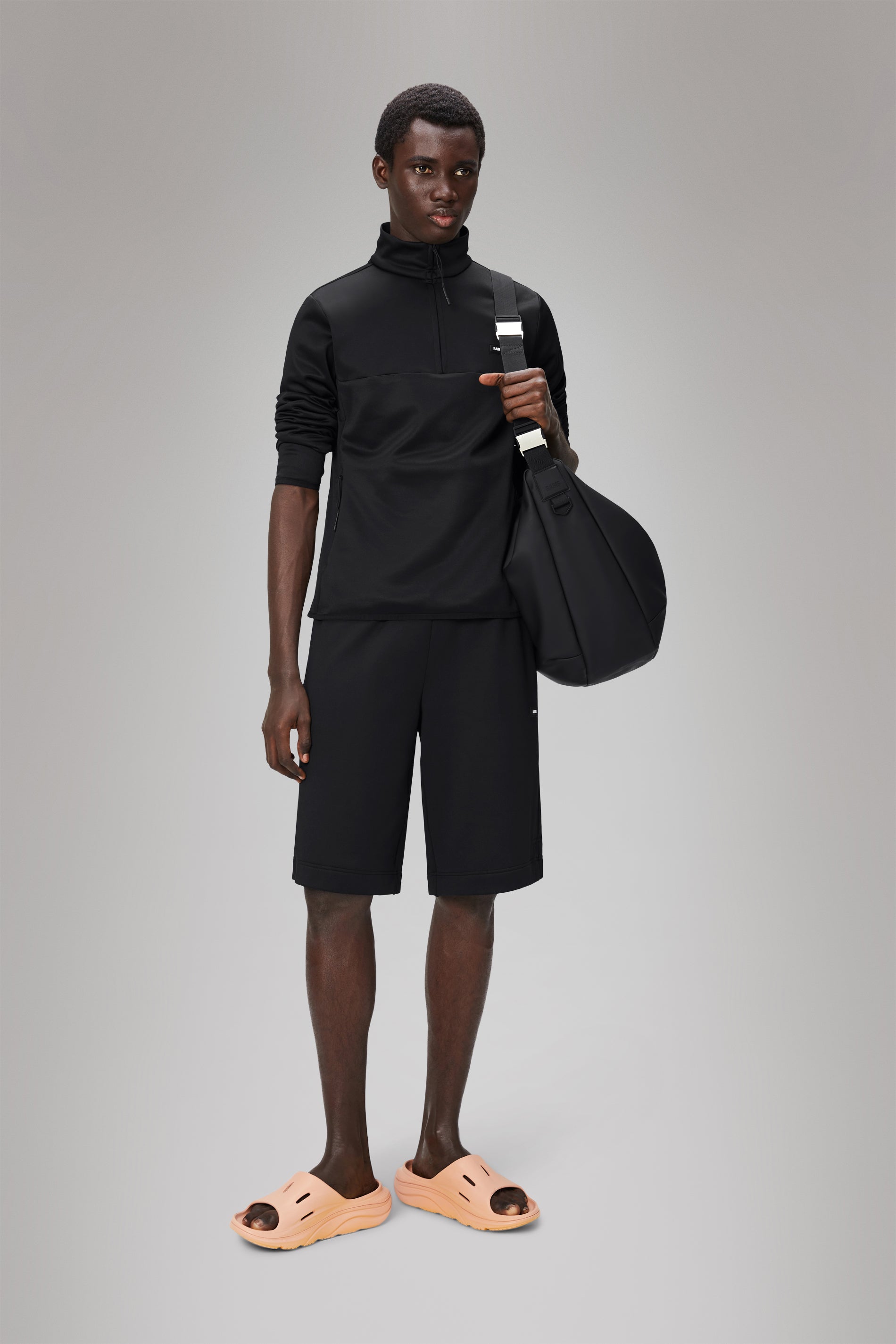 RAINS Sintra Fleece Half Zip Black Half Zip