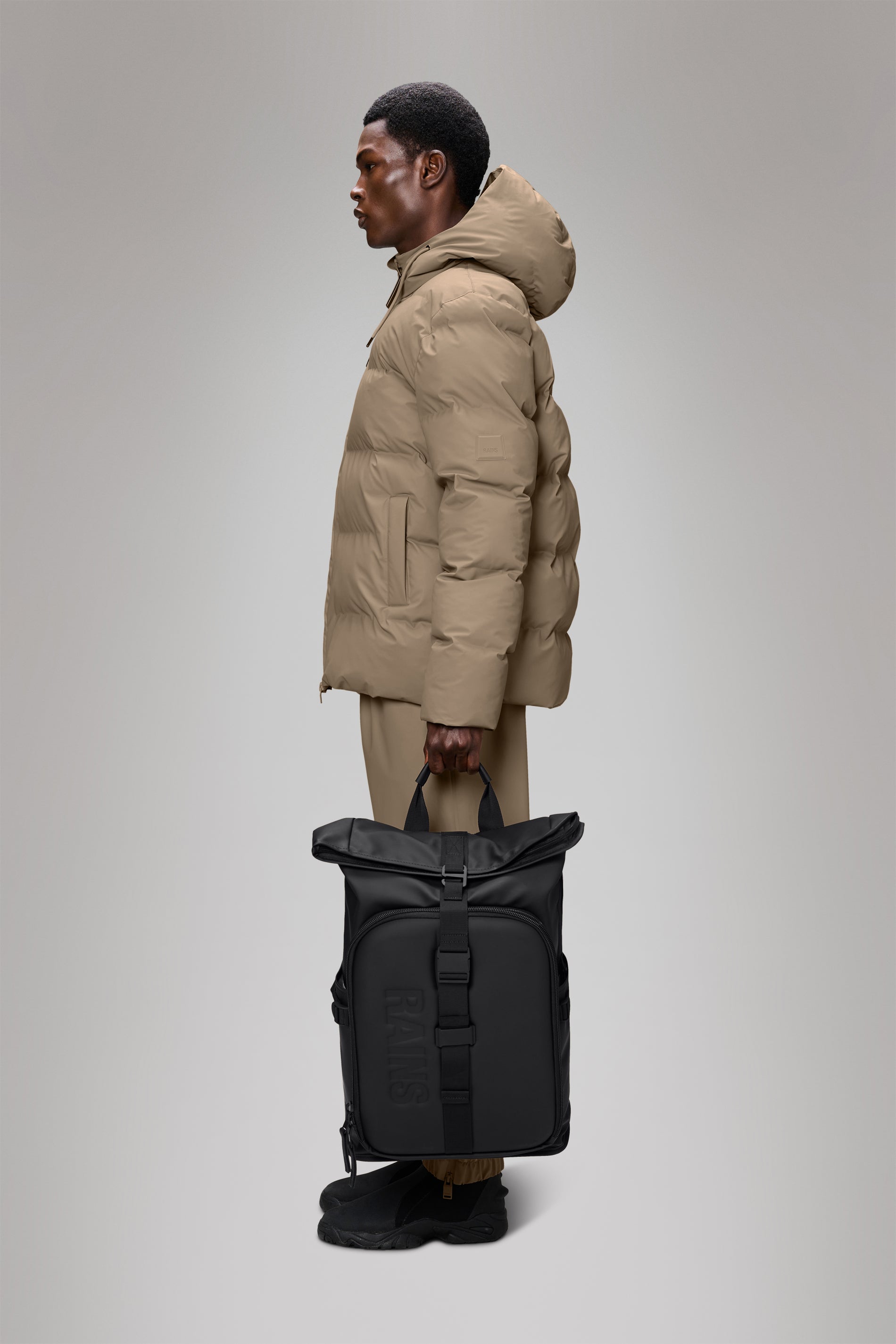 RAINS Texel Moulded Backpack Black 23L H61 x D15 x W37 cm Backpack