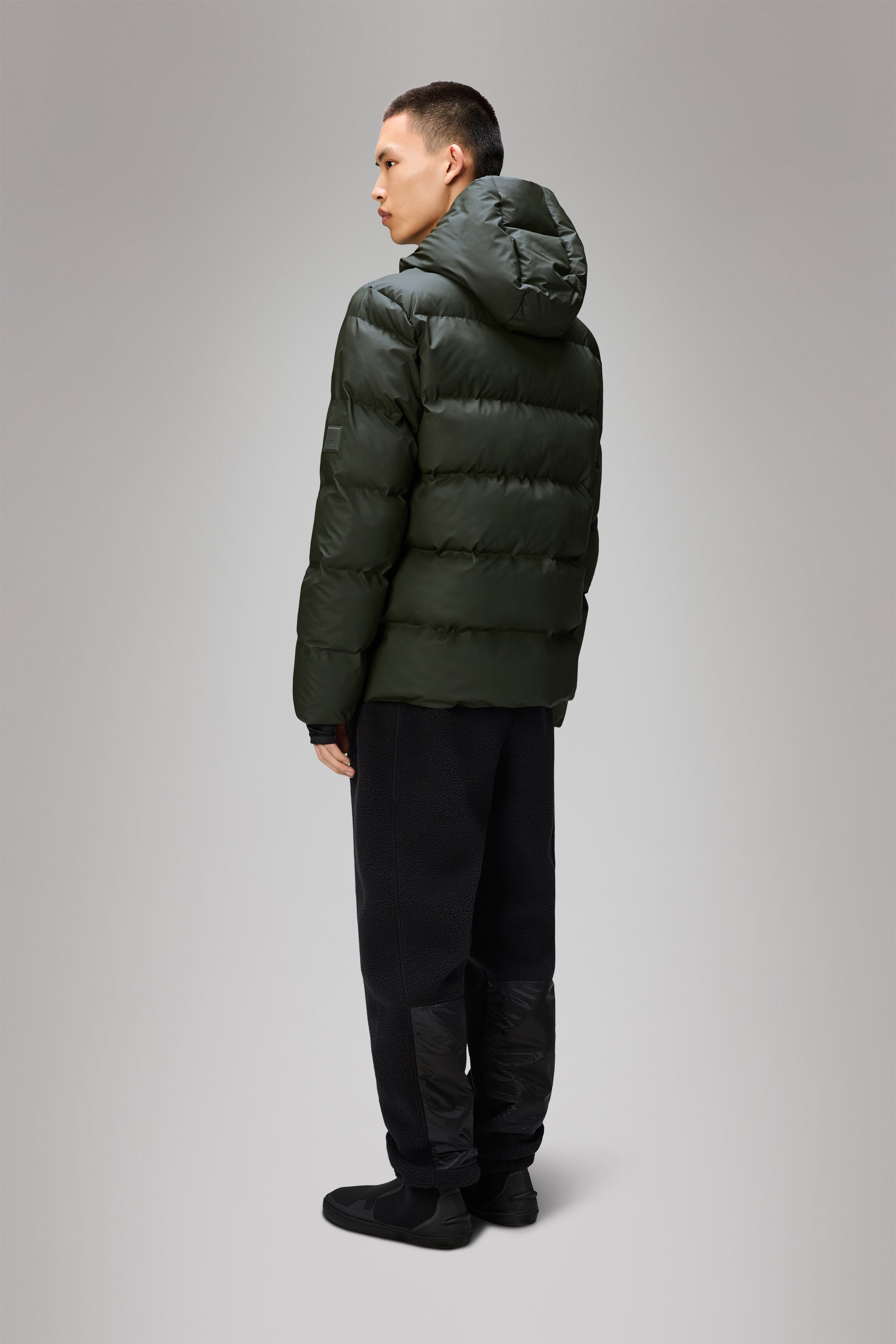 Rains Alta Puffer Jacket Green Jacket