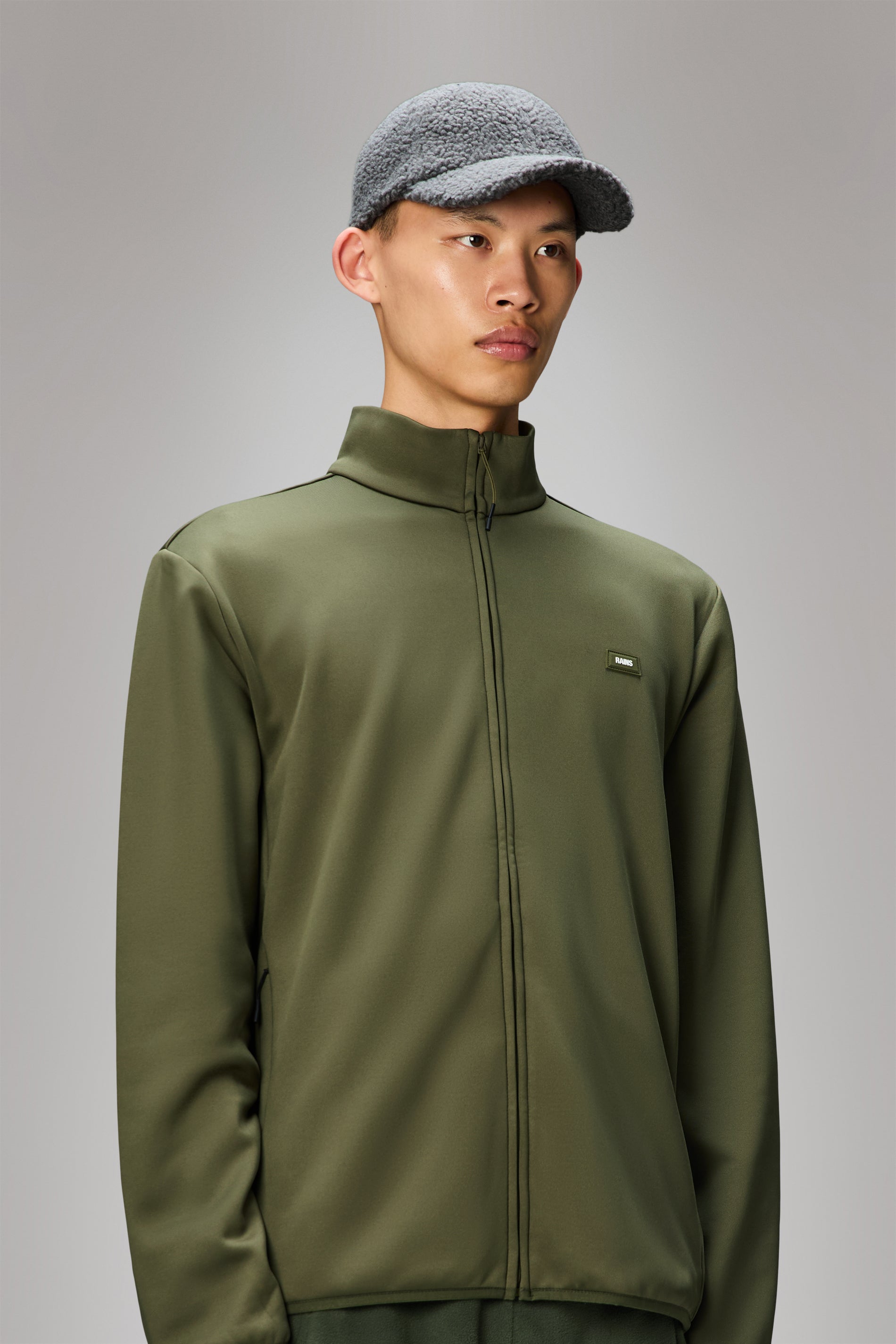 RAINS Fleece Cap Grey Headwear