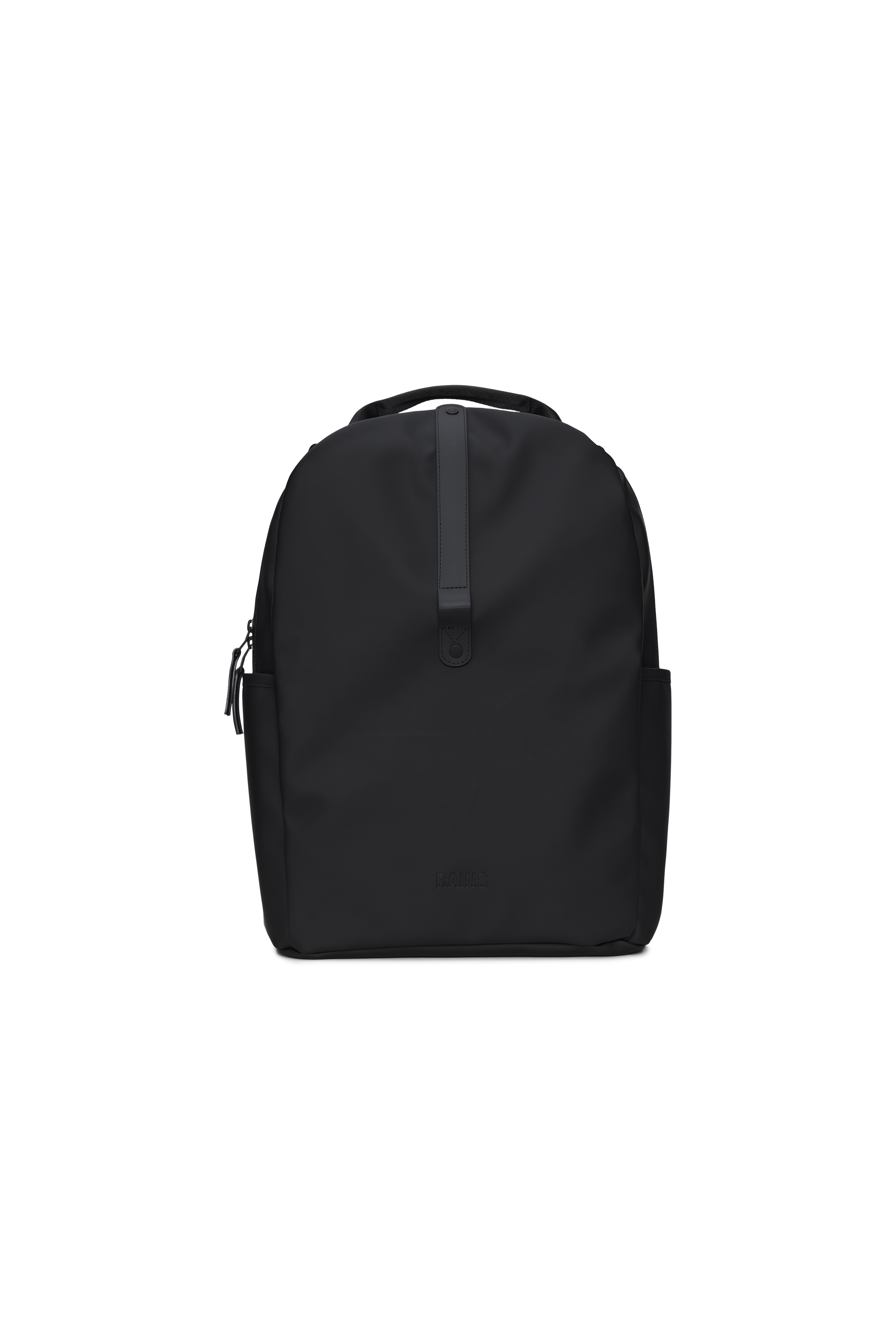 RAINS Clip Front Backpack Black Backpack
