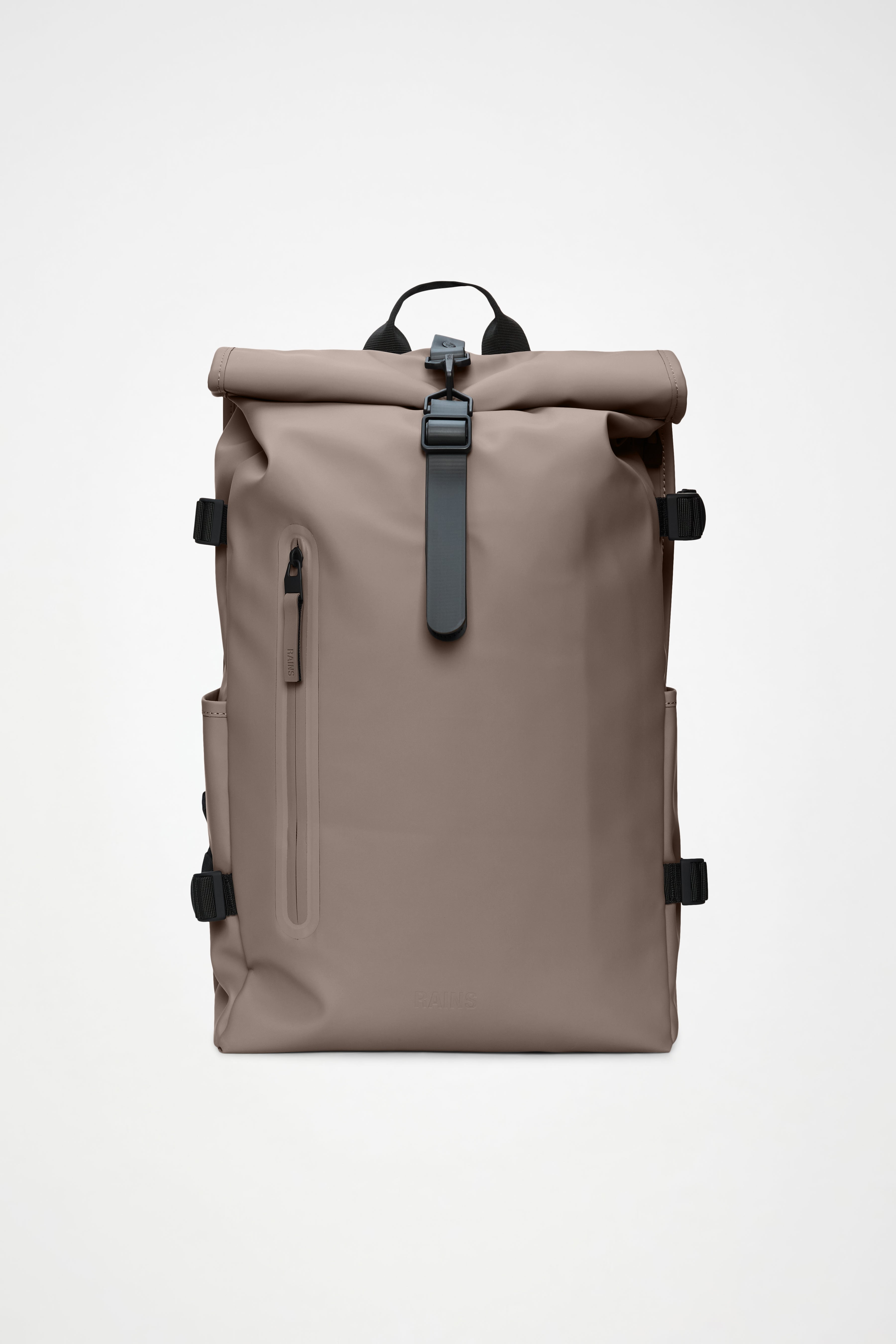 RAINS Rolltop Rucksack Large Cinder 28L H63 x D14 x W32 cm Backpack