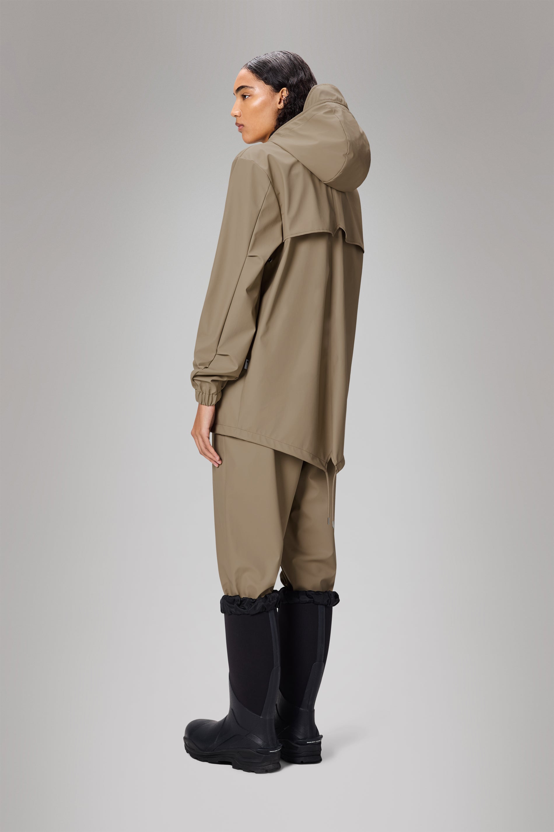 RAINS Fishtail Jacket Beige Jacket