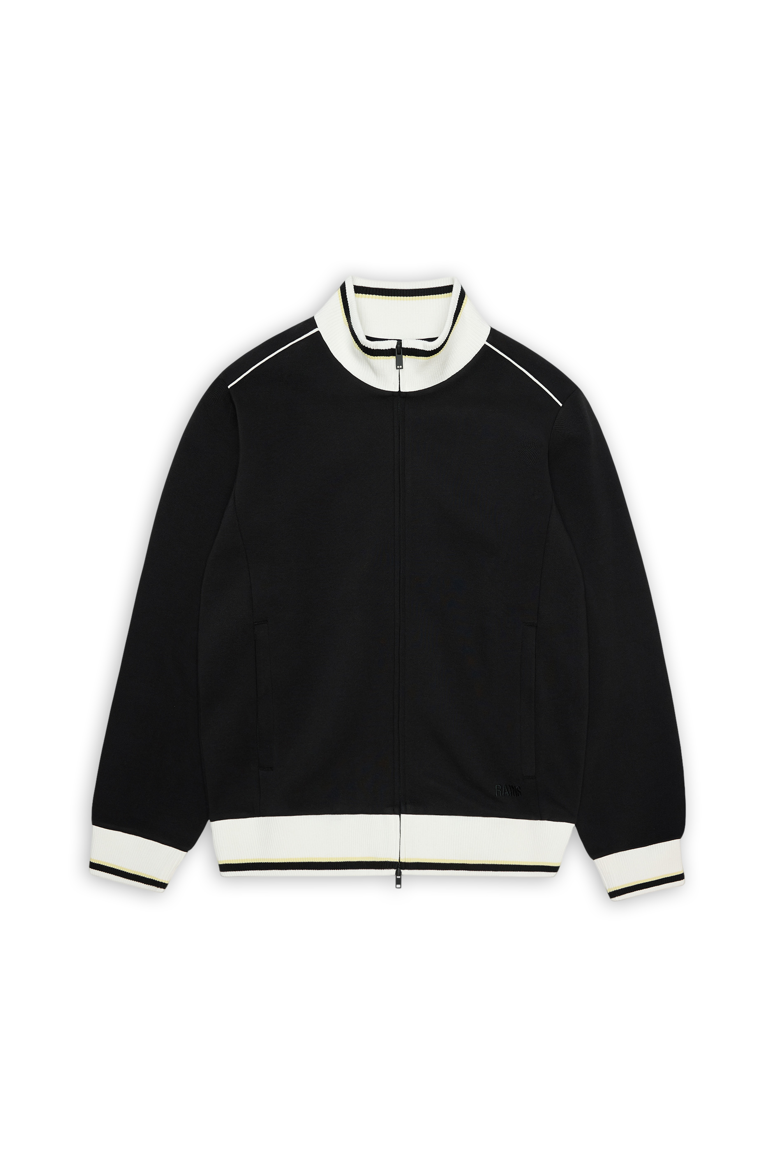 RAINS Downtime Track Top Black Jacket