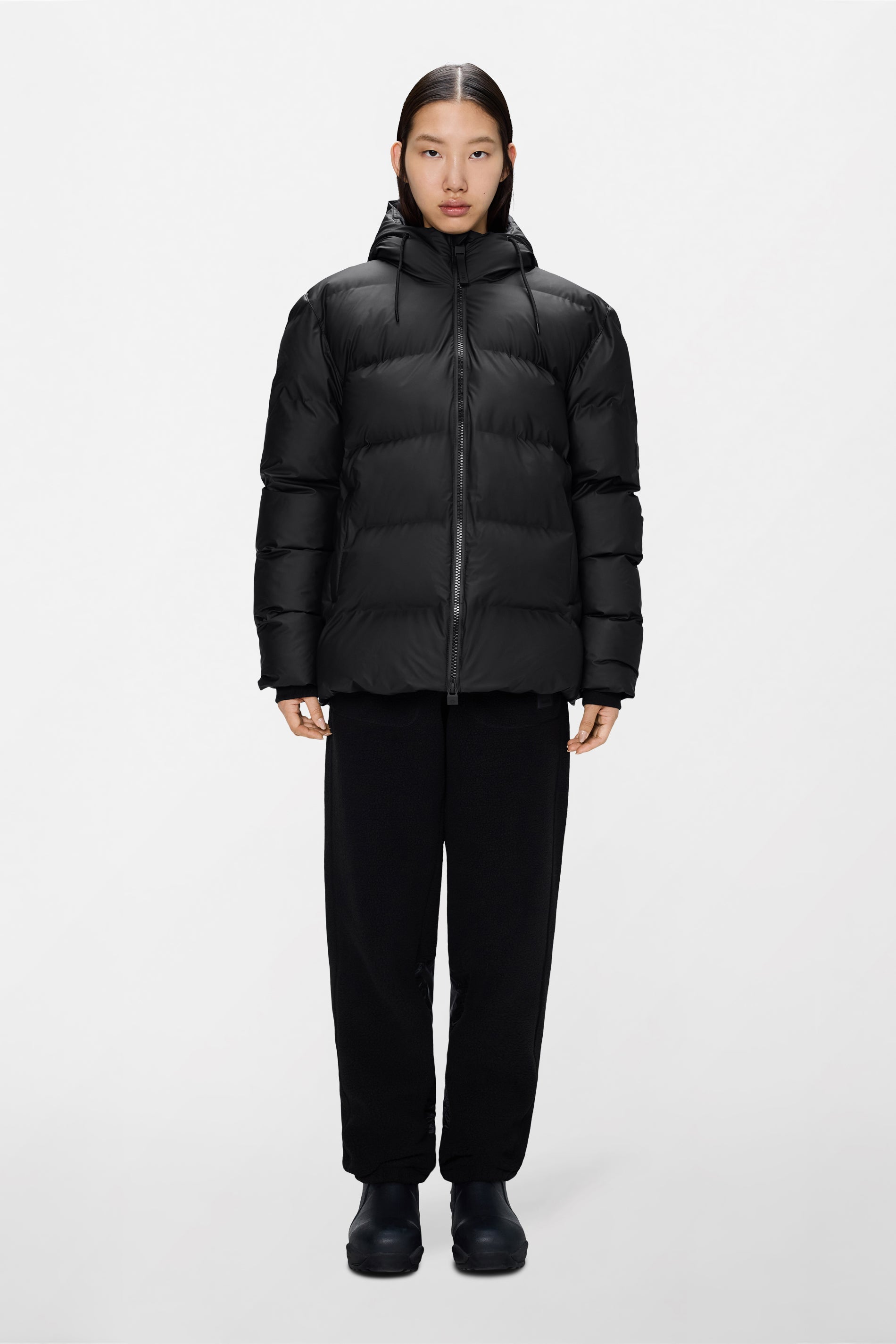 RAINS Alta Puffer Jacket Black Jacket