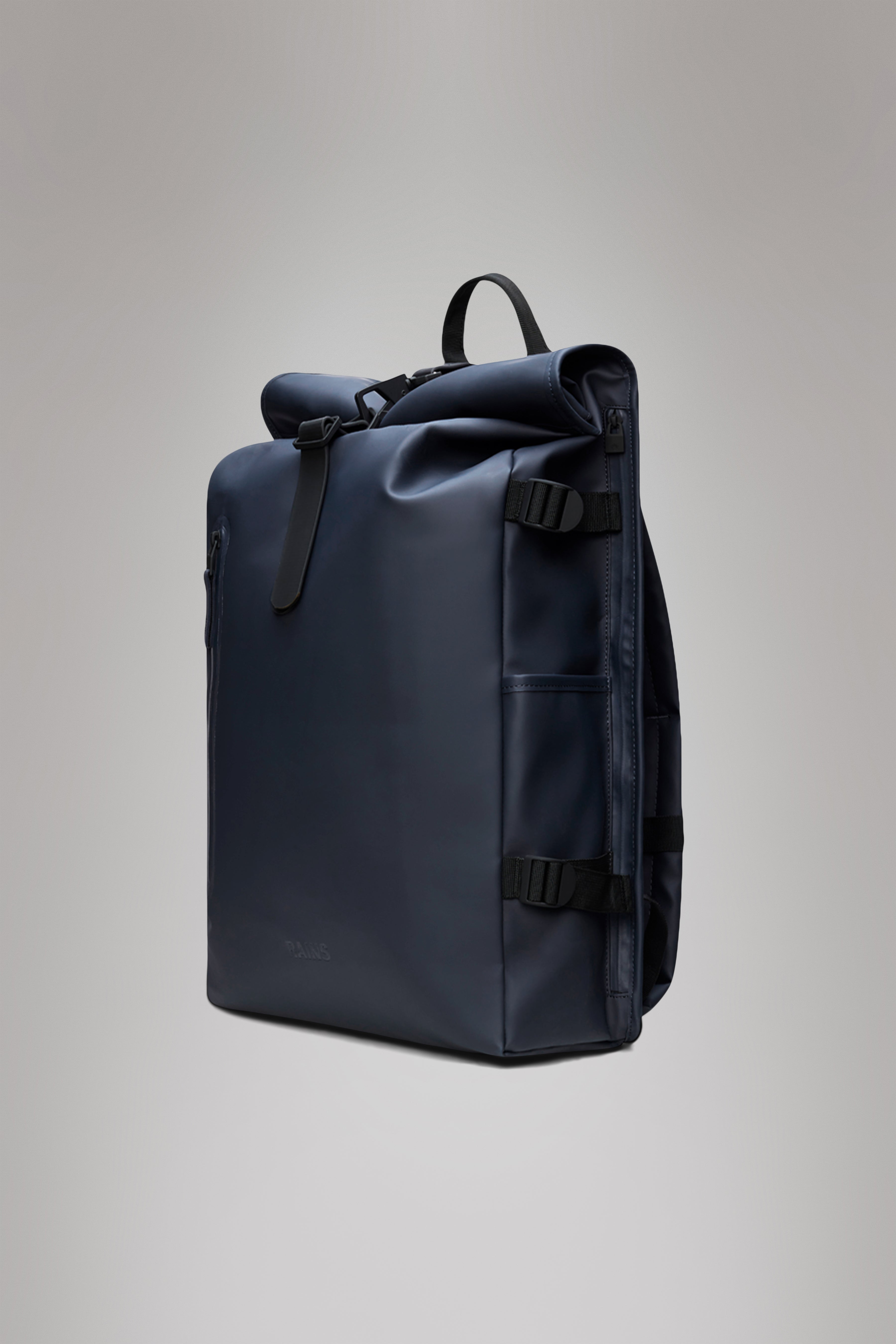 RAINS Rolltop Rucksack Large Navy 23L H63 x D14 x W32 cm Backpack