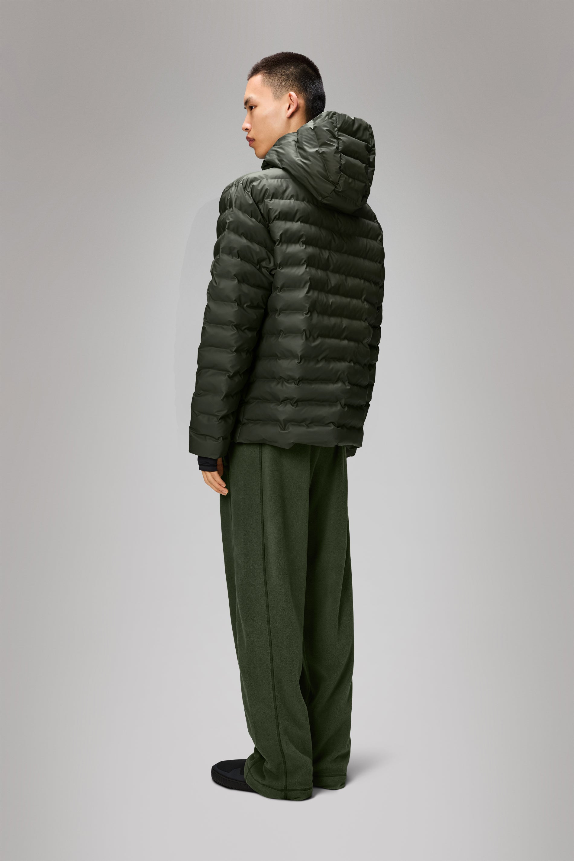 RAINS Lohja Puffer Jacket Green Jacket