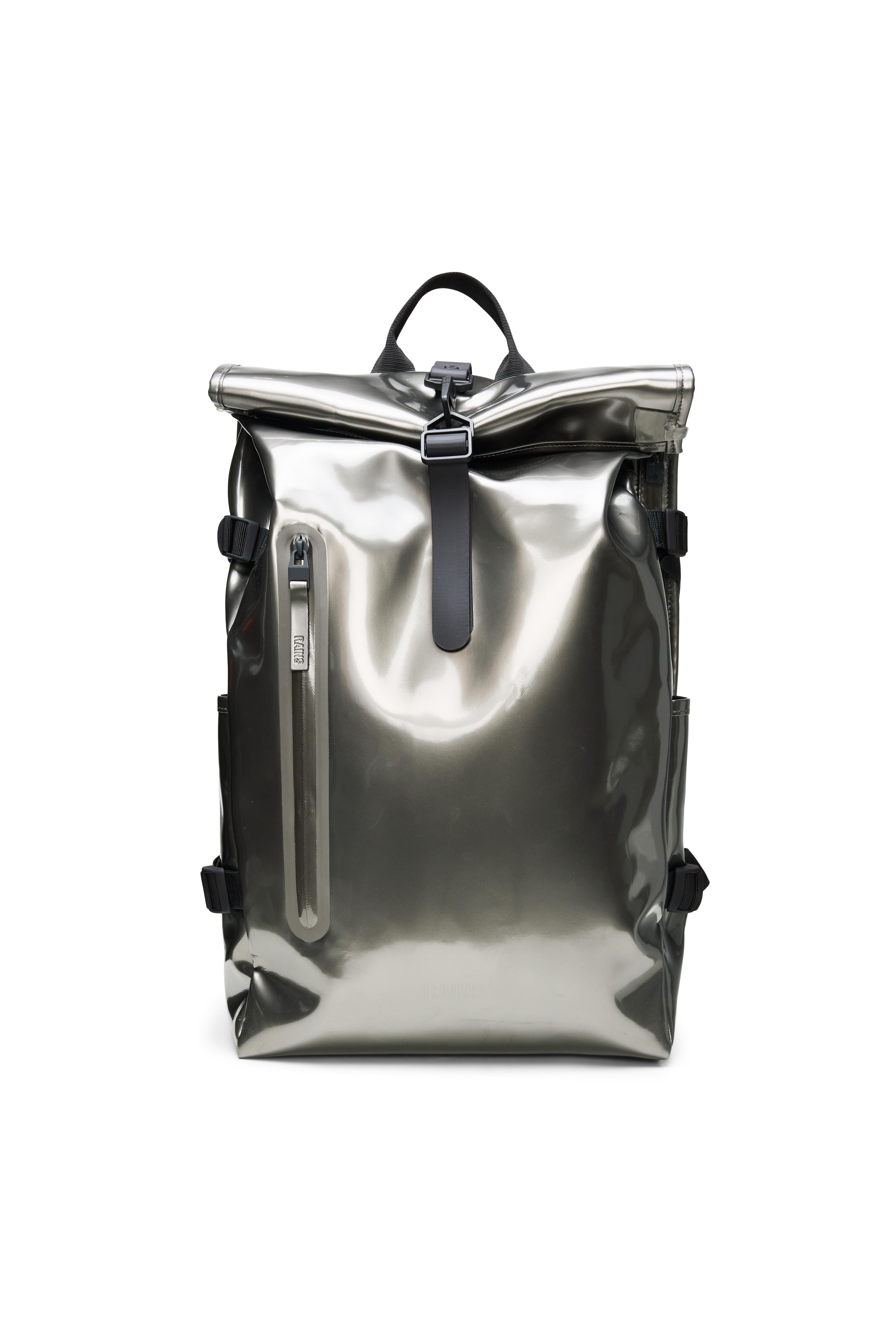 RAINS Rolltop Rucksack Large Raven 28L H63 x D14 x W32 cm Backpack