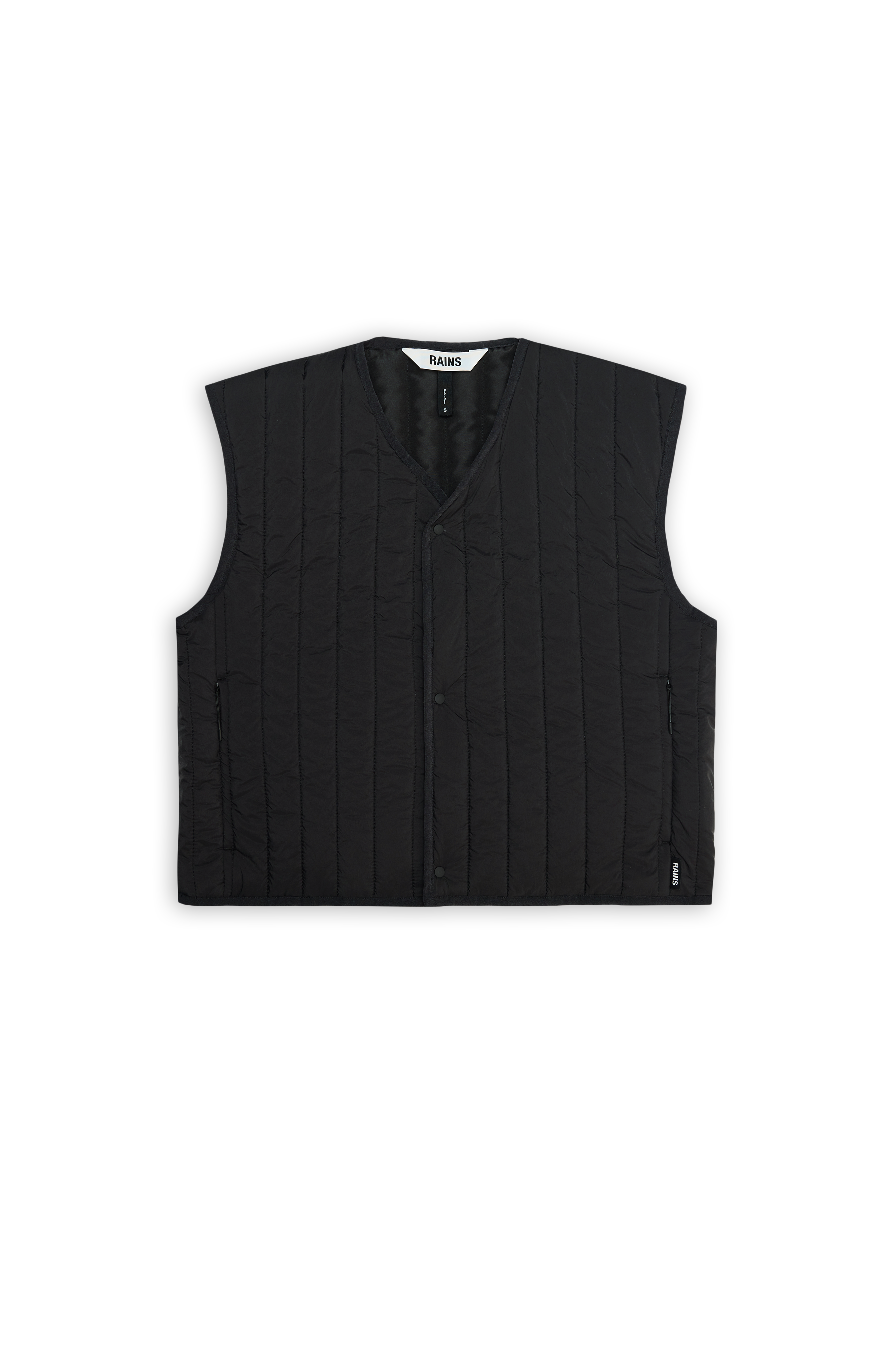 RAINS Banja Short Liner W Vest Black Short Sleeve