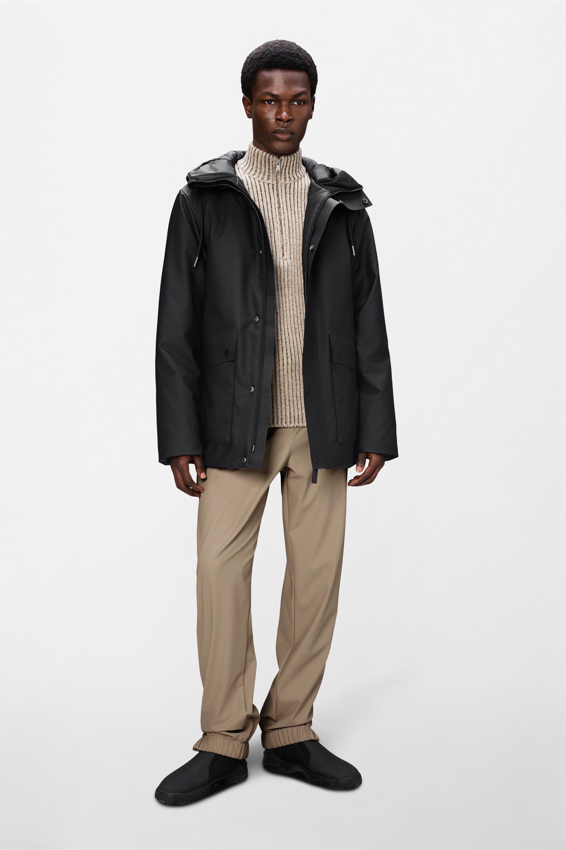 RAINS Nome Parka Black Jacket