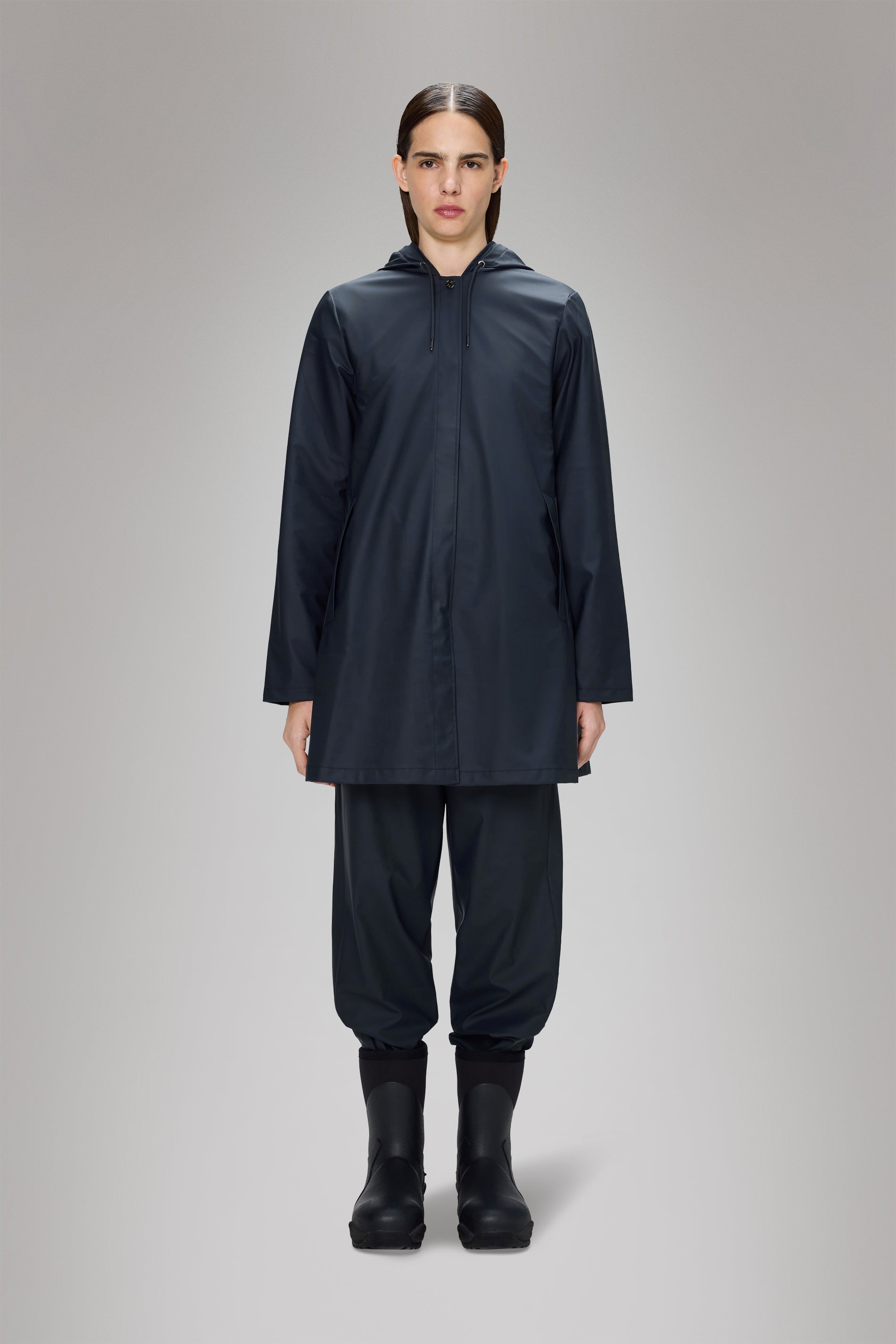 RAINS A-Line W Jacket Navy Jacket