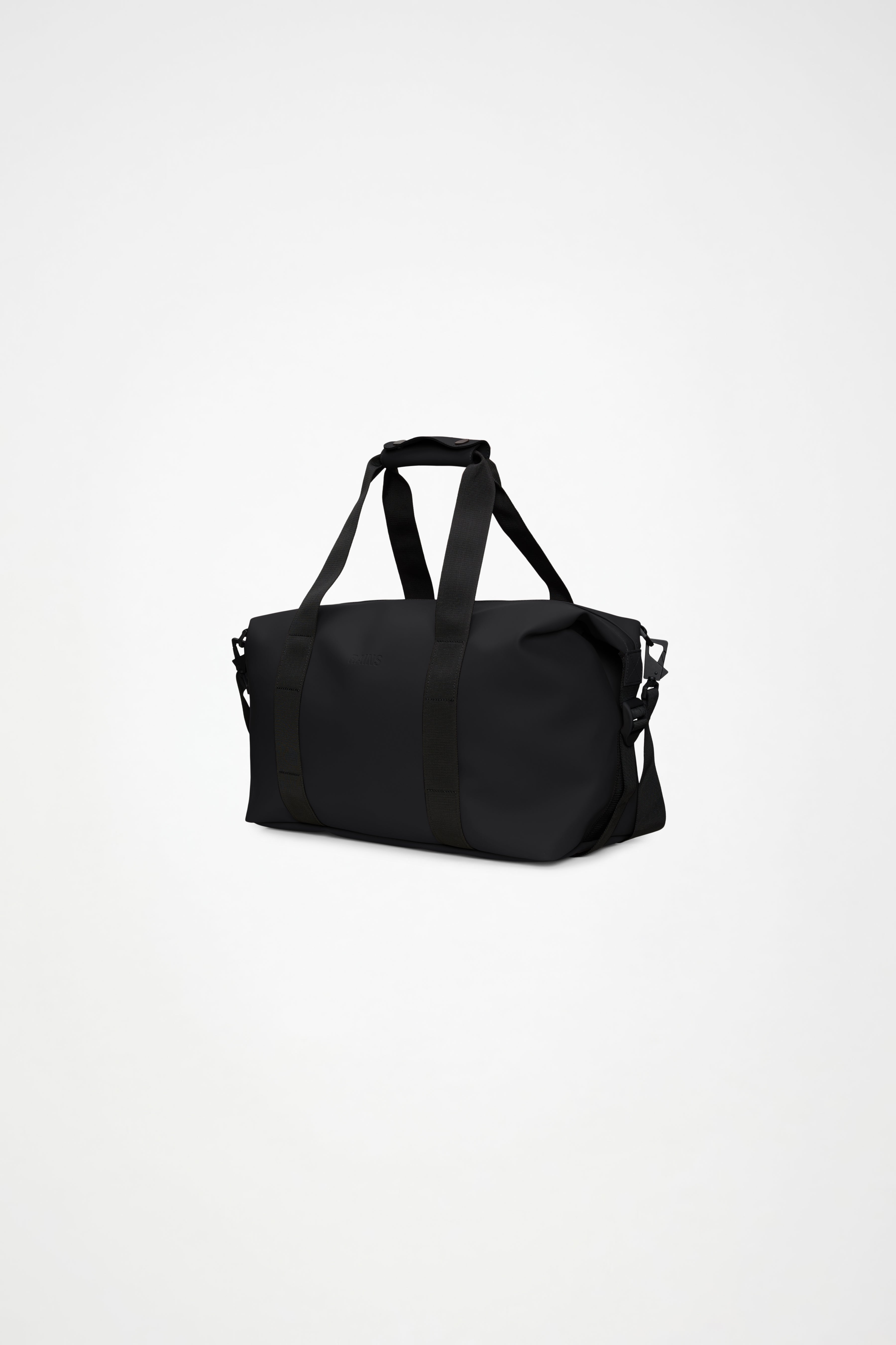 RAINS Hilo Weekend Bag Small Black 18L H26 x D20 x W40 cm Weekender