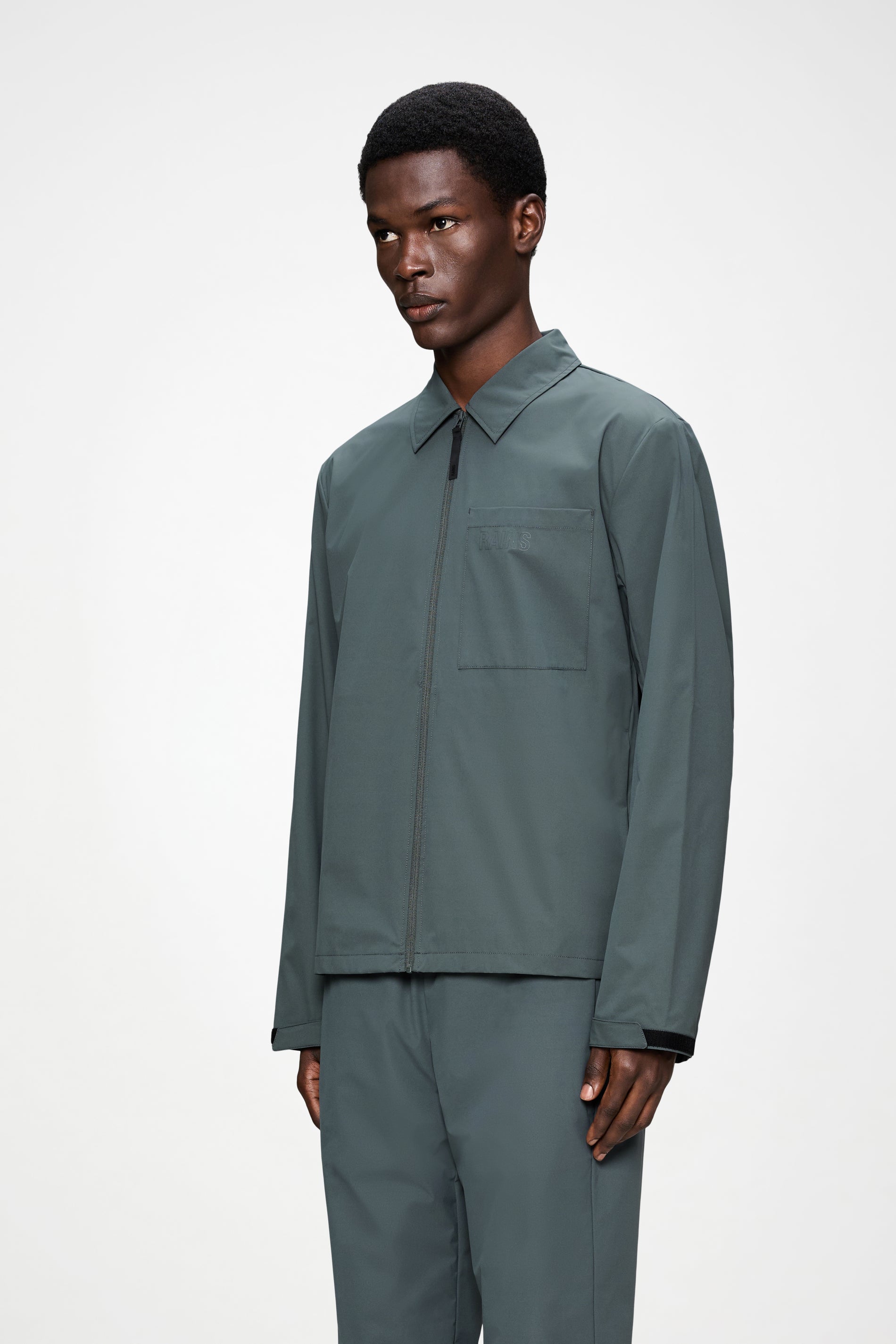 RAINS Mito Overshirt Dark Grey Long Sleeve