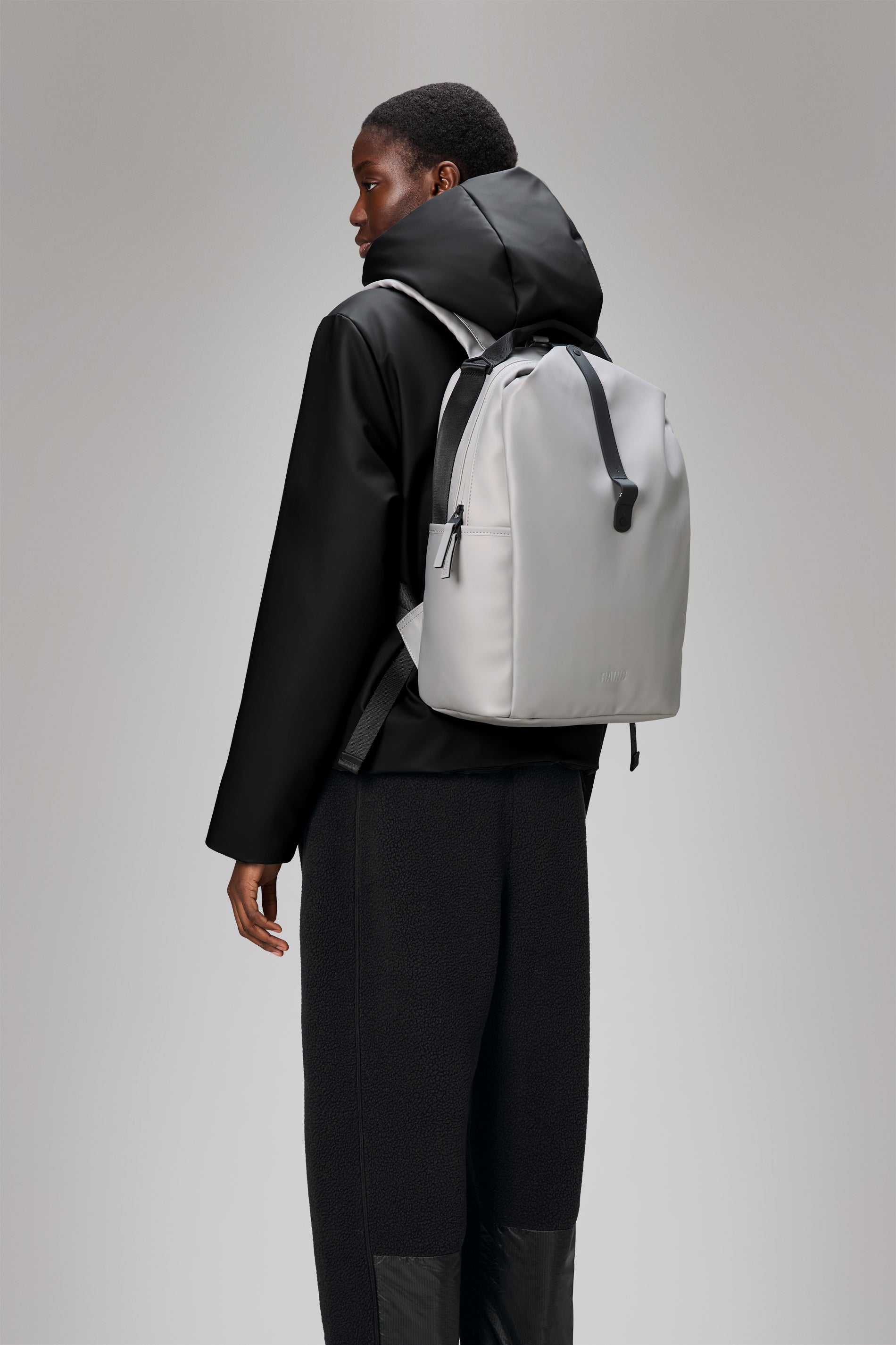 RAINS Clip Front Backpack Nimbus Backpack