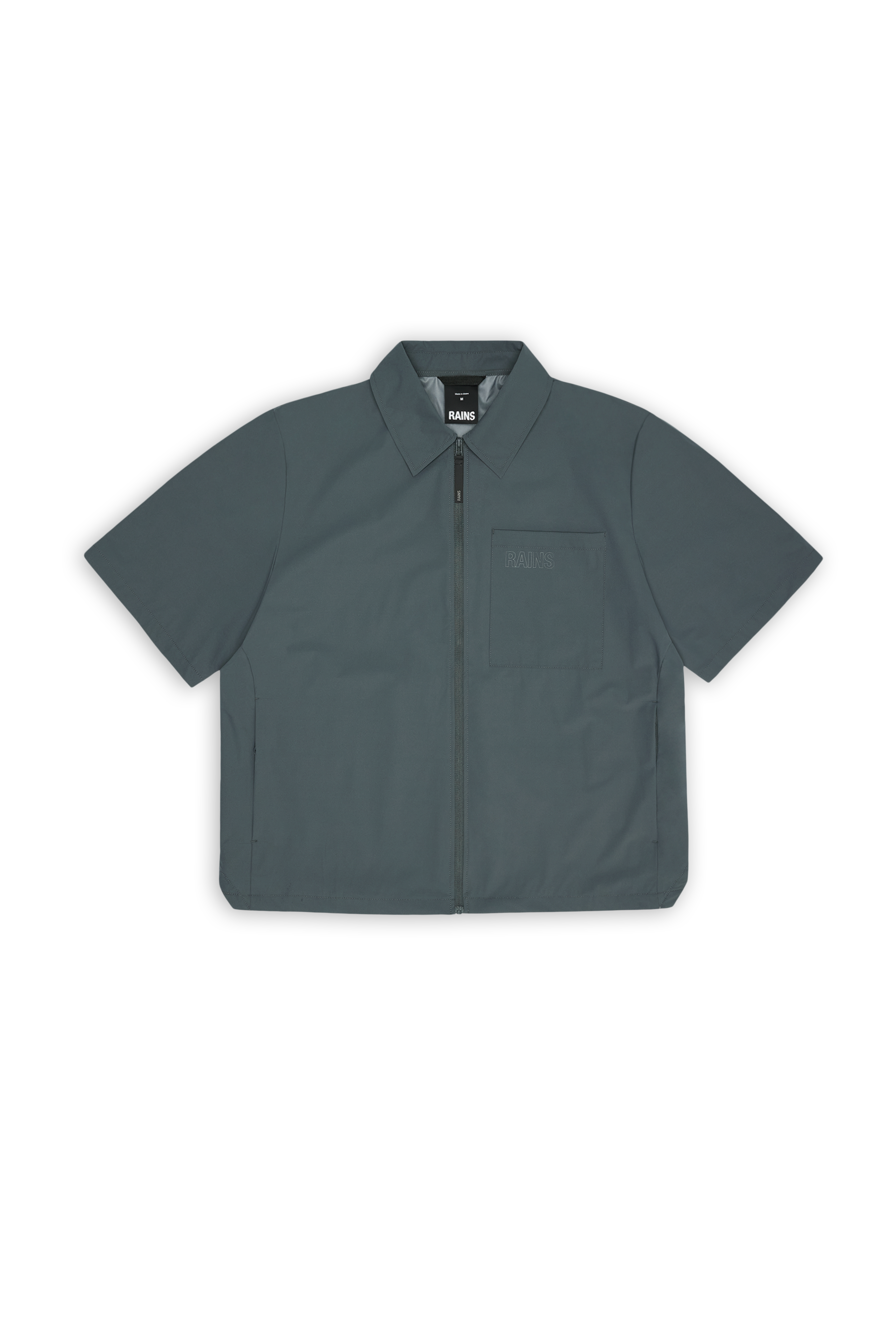 RAINS Mito Short Sleeve Shirt Dark Grey Short Sleeve