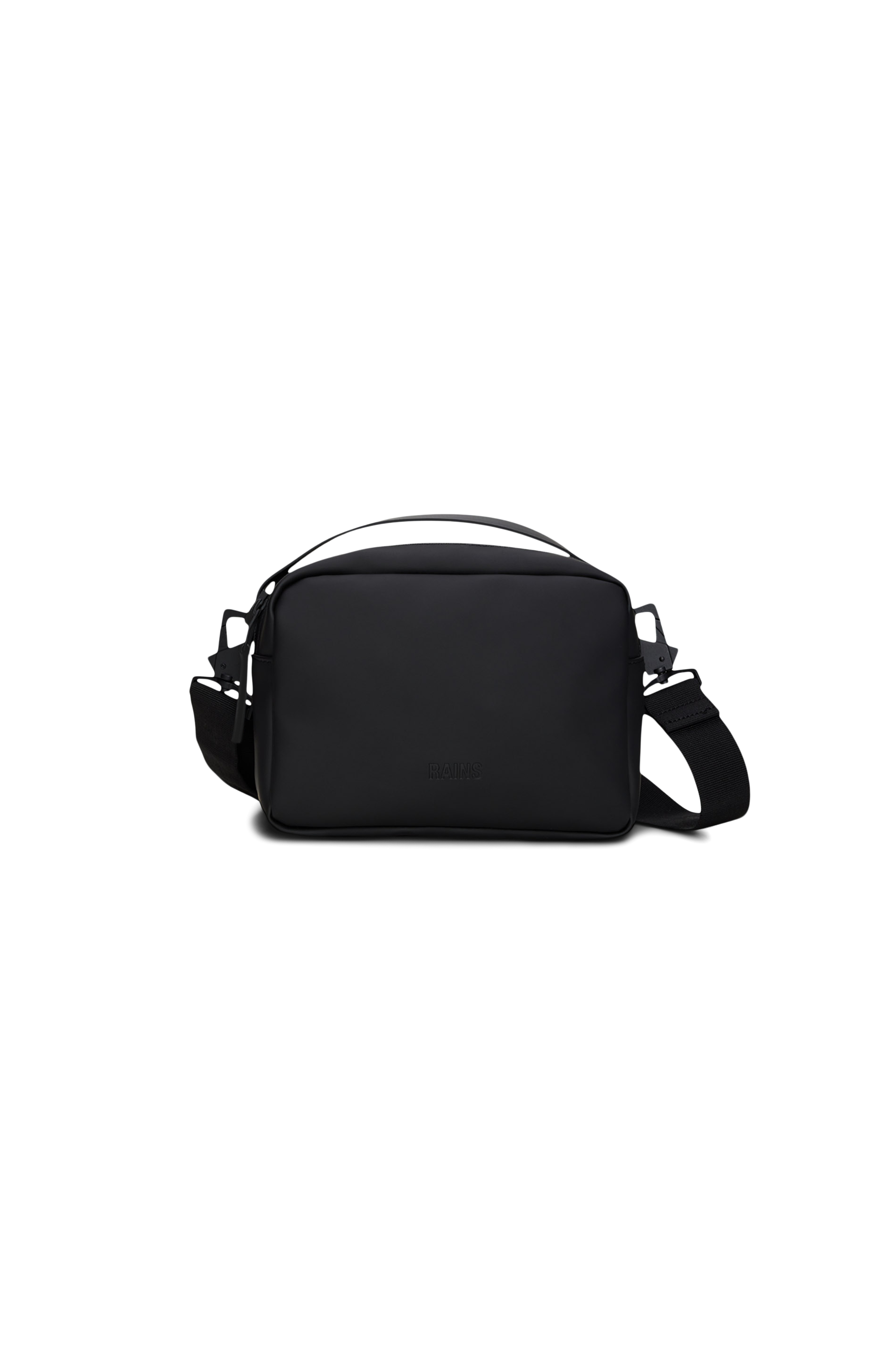 RAINS Box Bag Black Crossbody