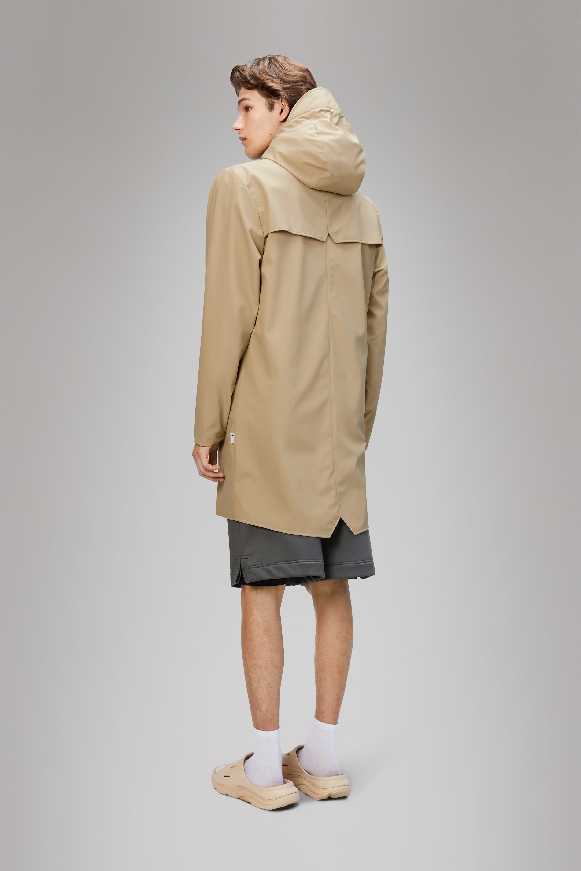 RAINS Long Jacket Sand Jacket