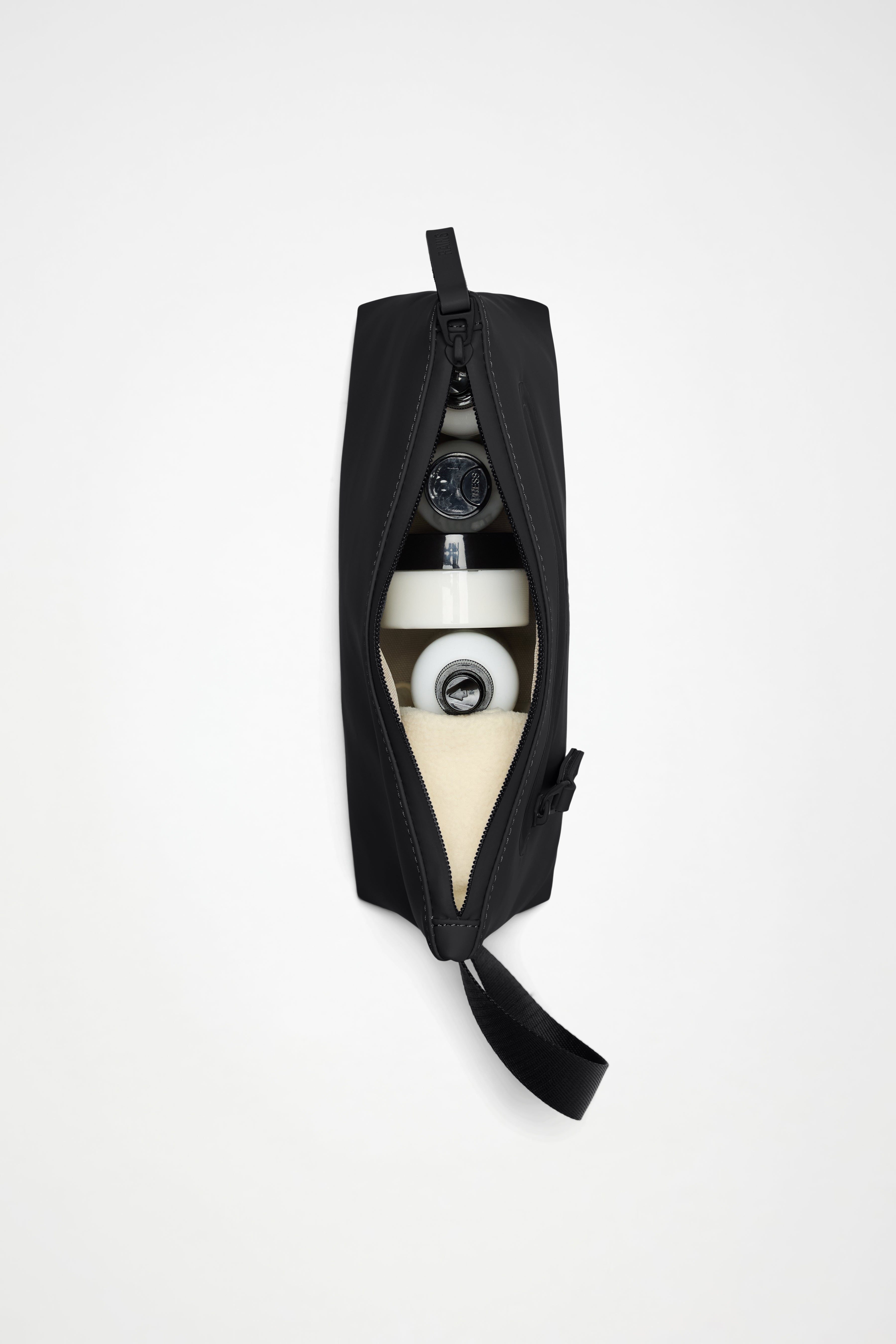 RAINS 2 Zip Cosmetic Bag Large Beige 3.50L H17 x D8 x W25 cm Wash Bag