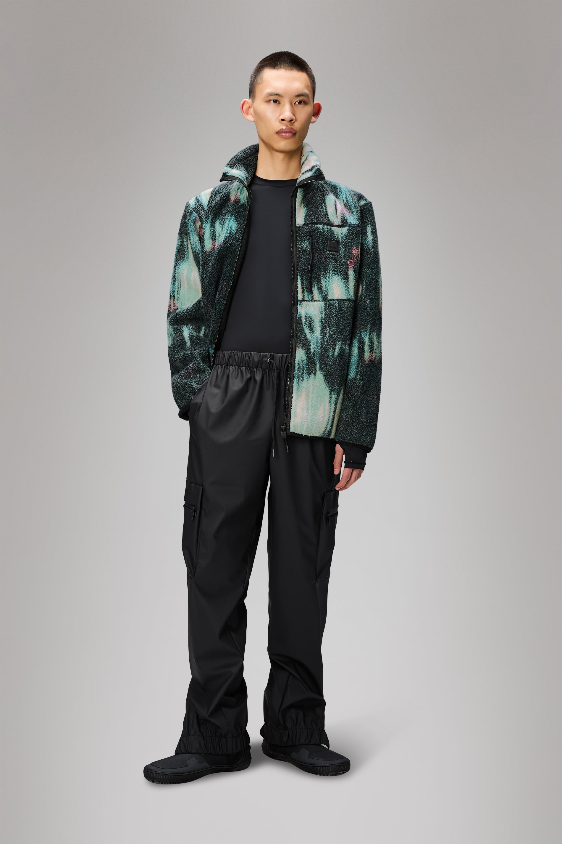 RAINS Cargo Rain Pants Regular Black Pants