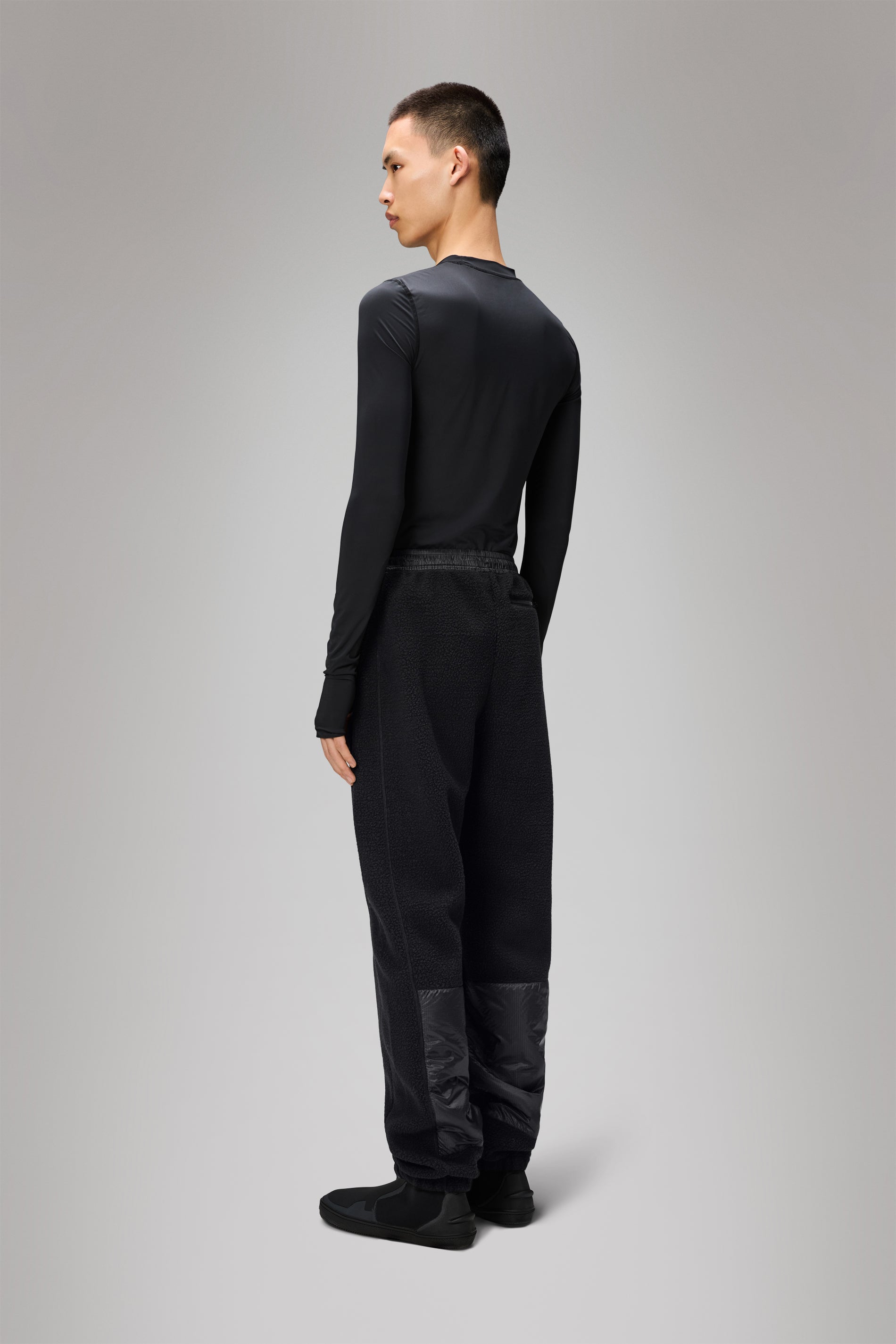 RAINS Yermo Fleece Pants Regular Black Pants