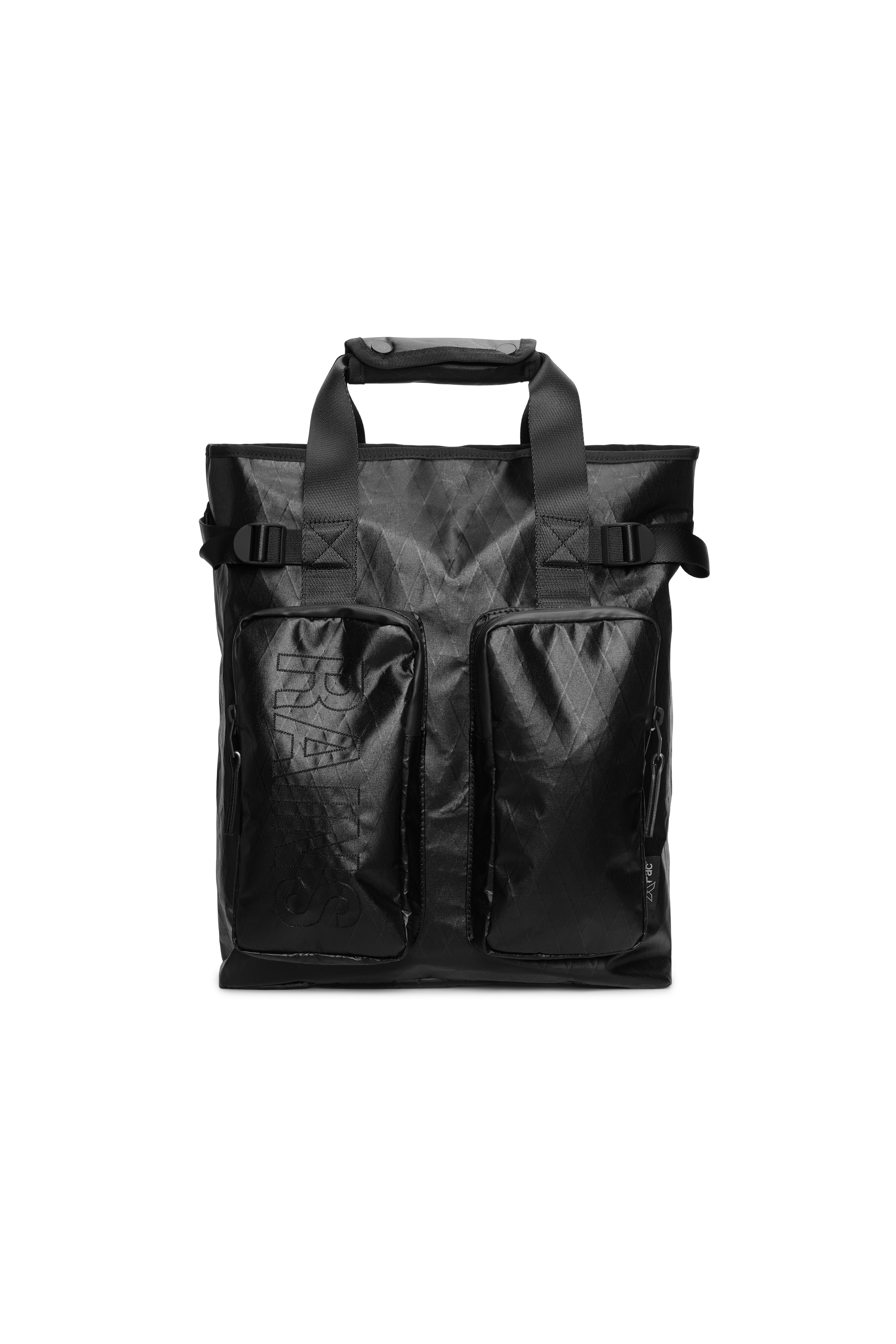 RAINS TexXel Tote Backpack Jet Black 15L H43 x D12.50 x W32 cm Backpack