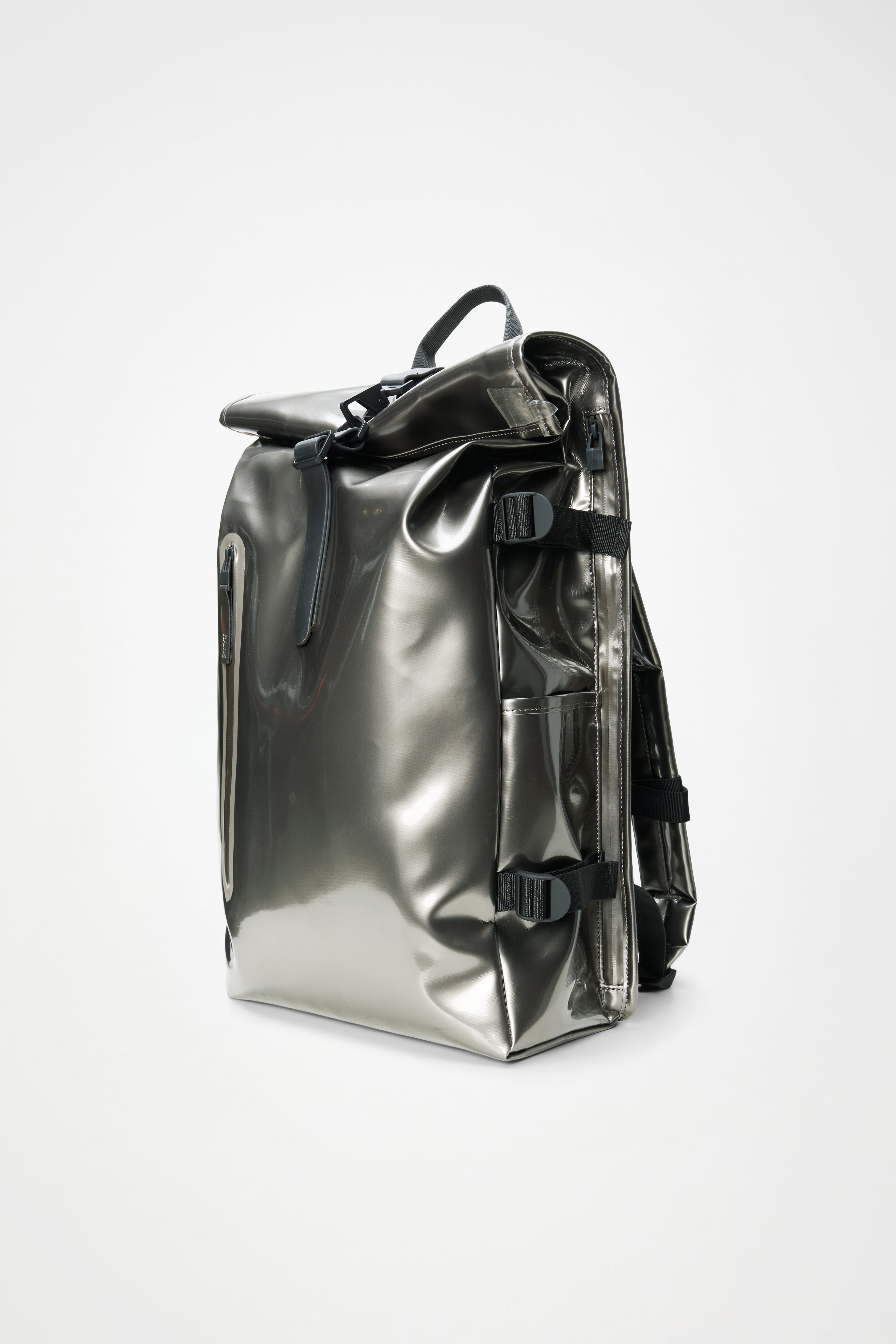 RAINS Rolltop Rucksack Large Raven 23L H63 x D14 x W32 cm Backpack