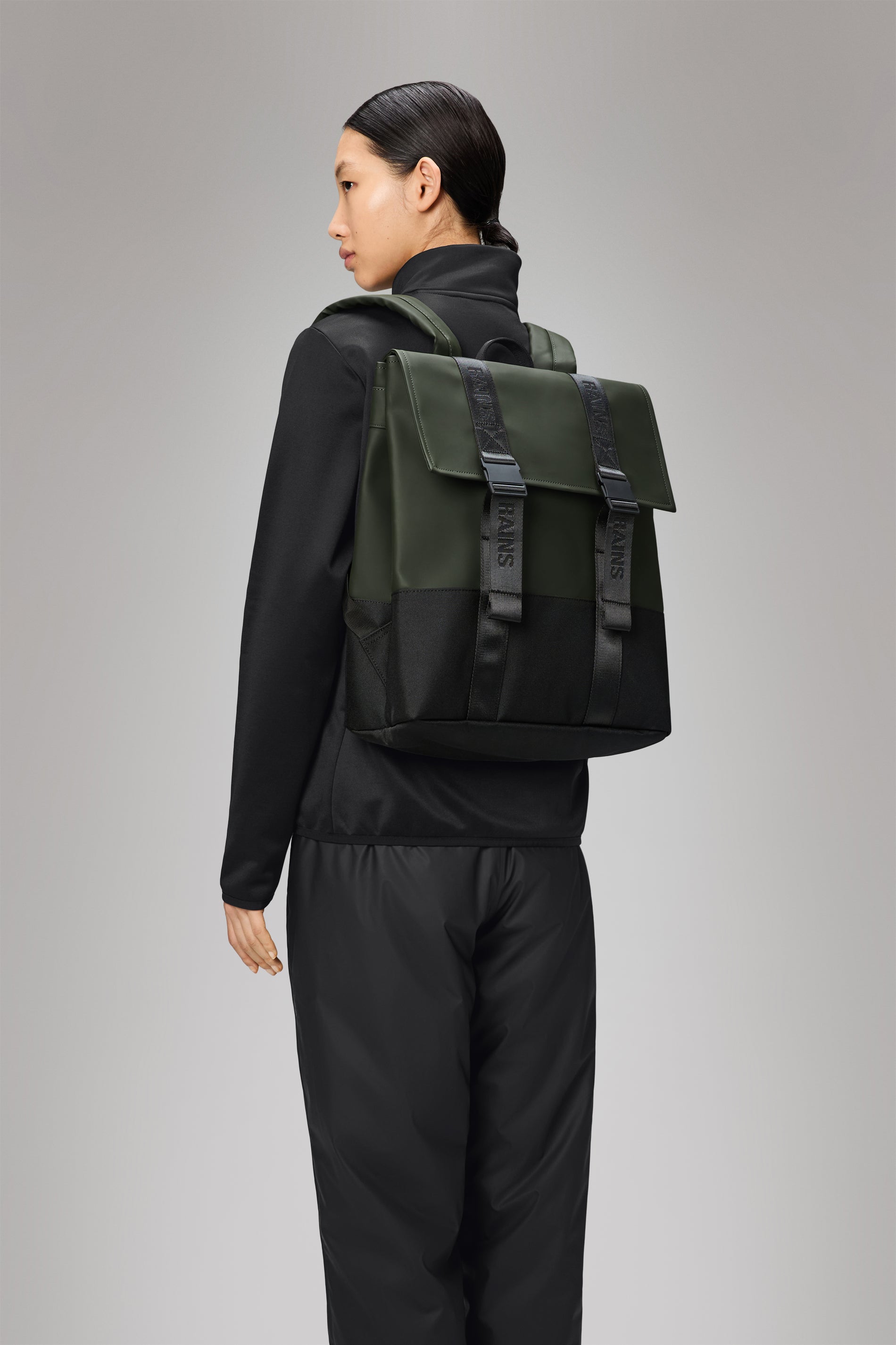 RAINS Trail MSN Bag Green Backpack