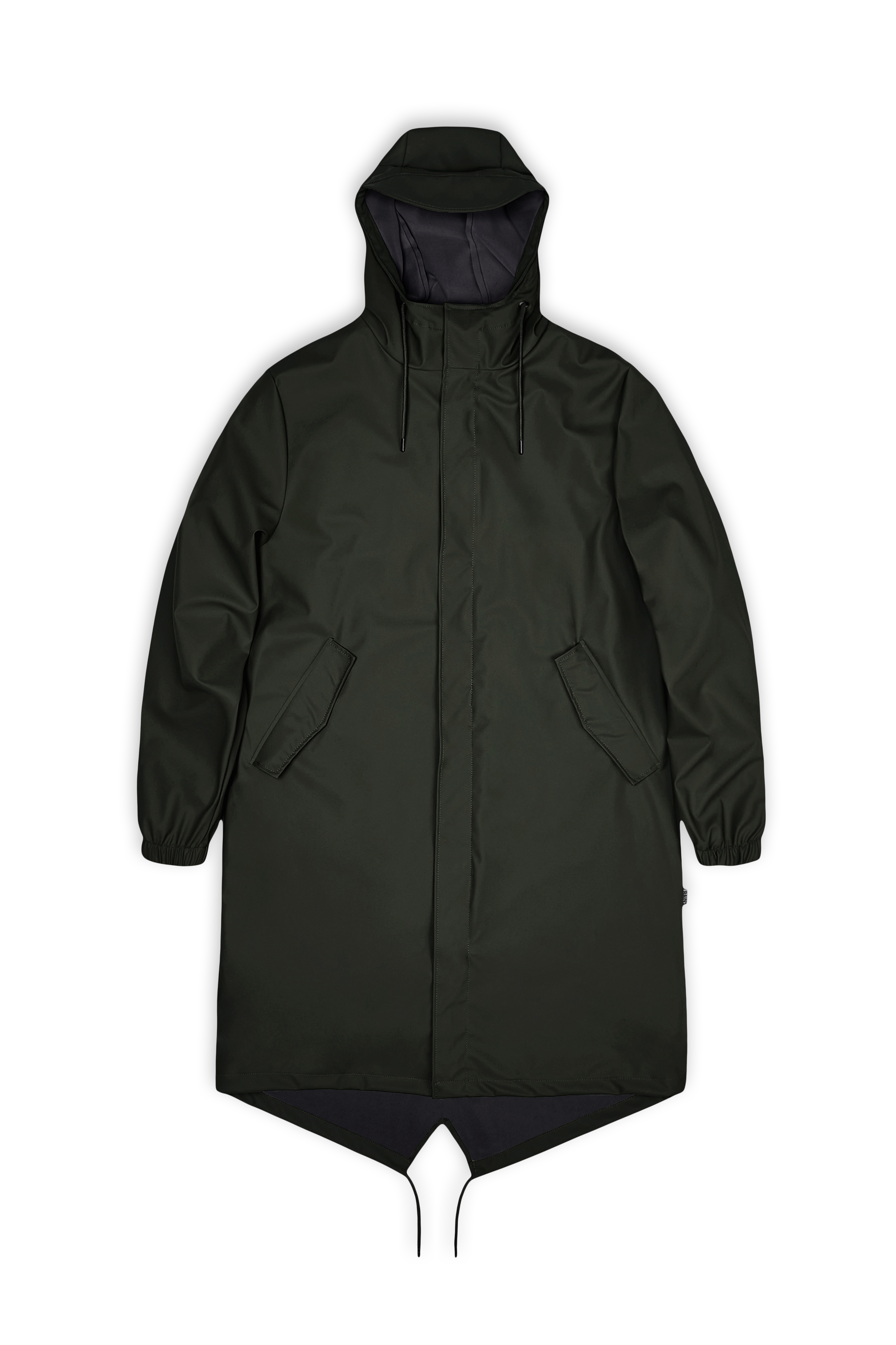 RAINS Fishtail Parka Green Jacket