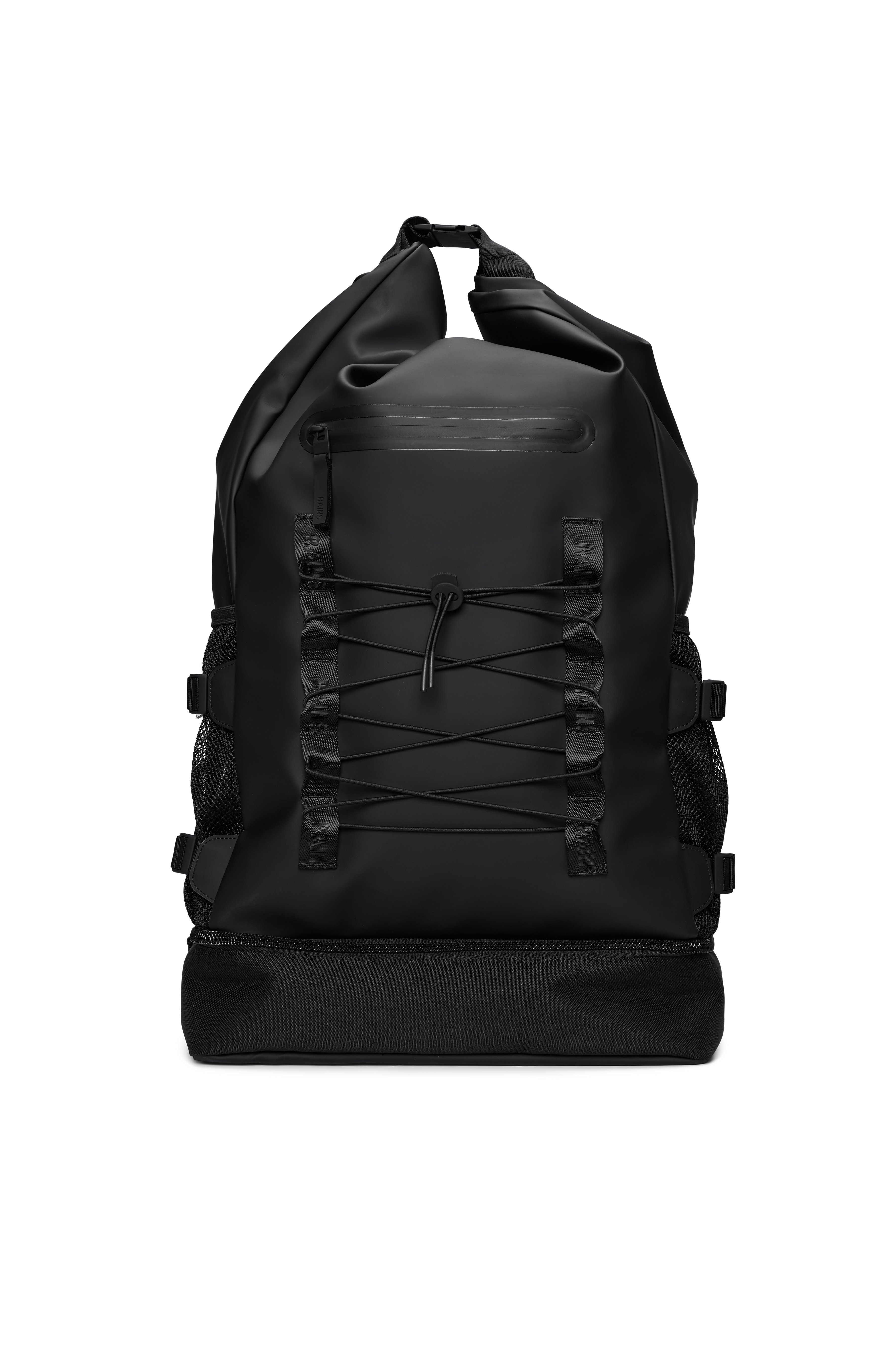 RAINS Trail Mountaineer Rolltop Large Black 51L H77 x D18 x W36 cm Backpack