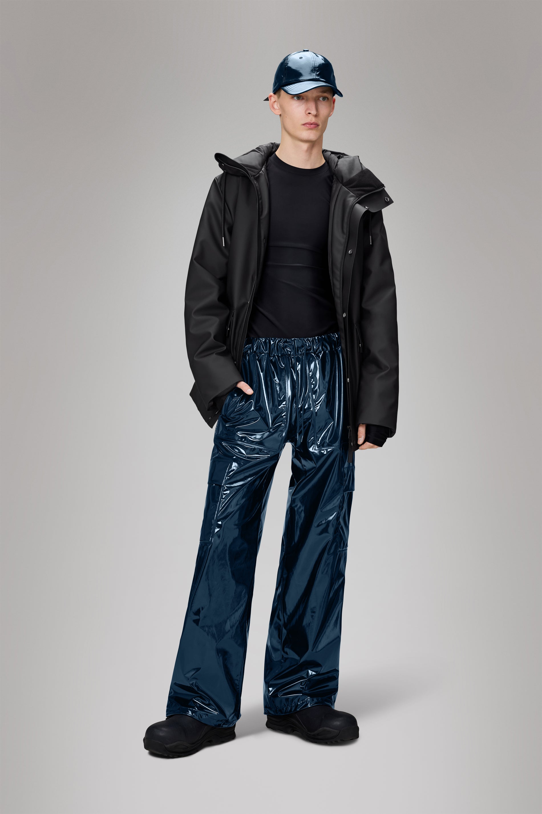 RAINS Cargo Rain Pants Wide Spill Pants