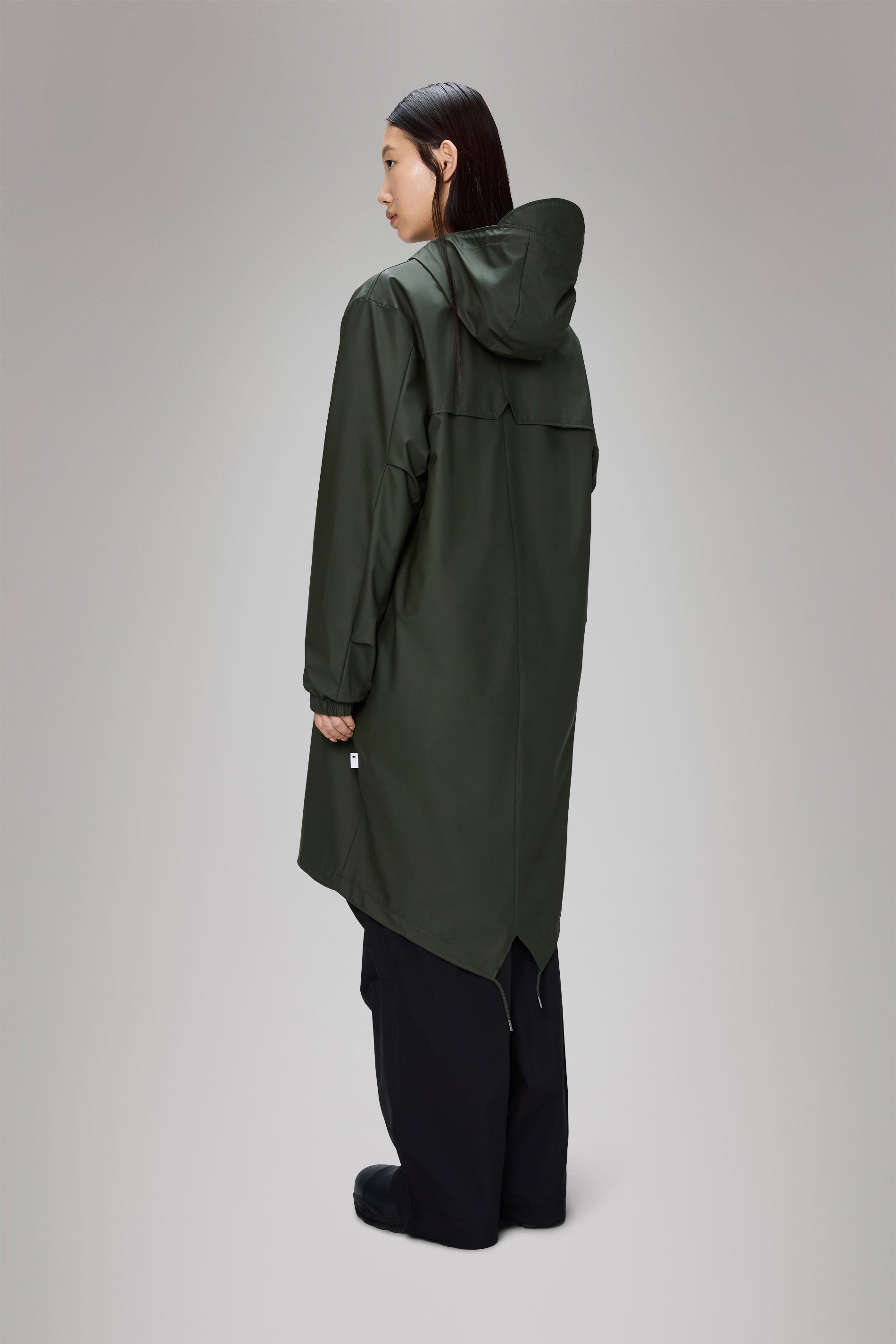 RAINS Fishtail Parka Green Jacket